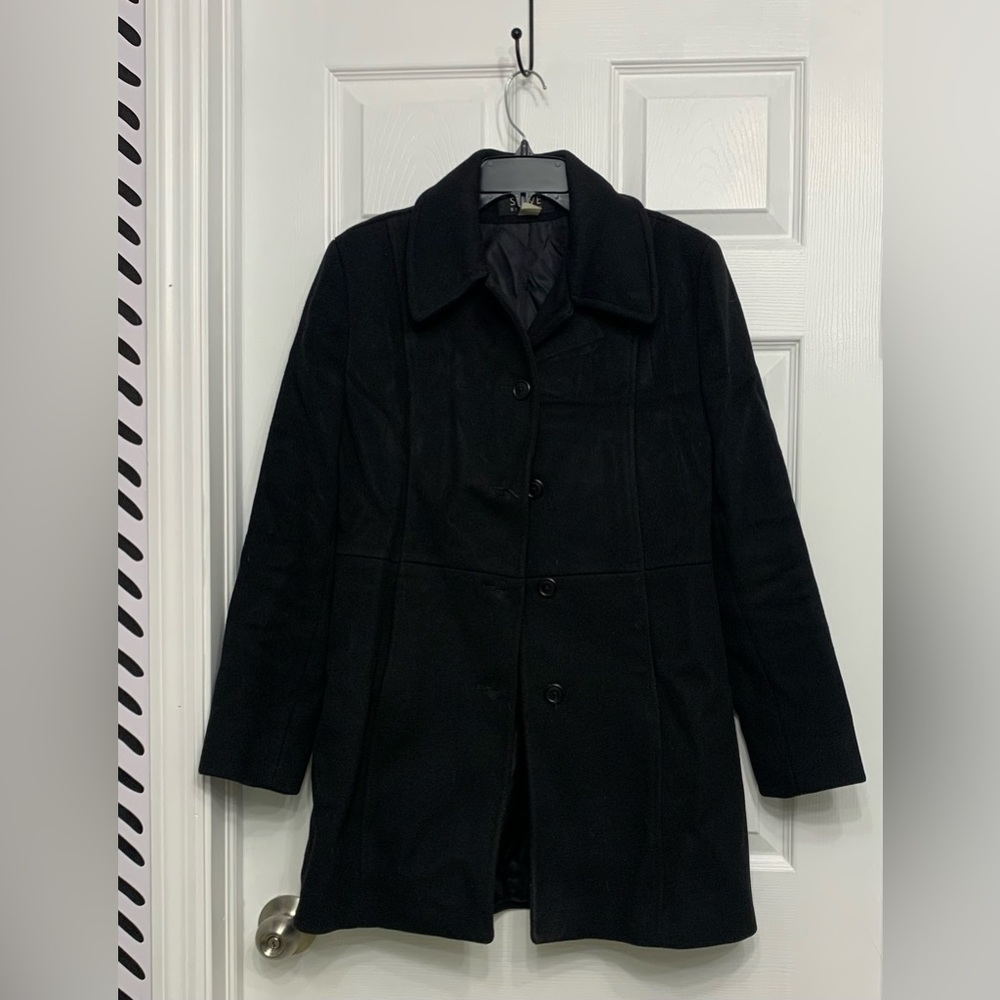 Black pea coat